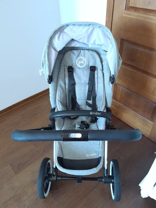 Коляска Cybex Priam Koi Mid Grey Lux 2в1 Люлька та Прогулянковий блок