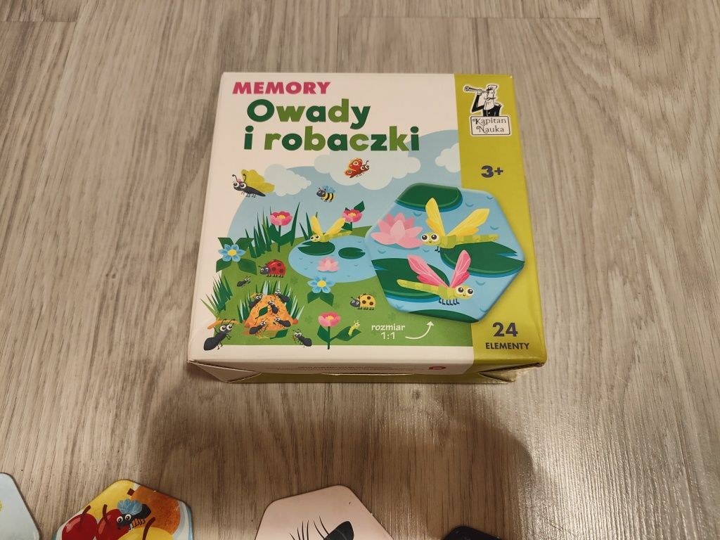 Owady i robaczki - memory 3+ Kapitan Nauka