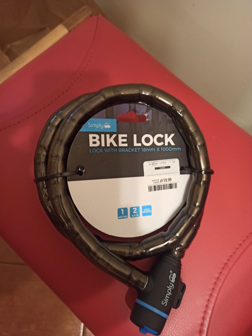 Zapięcie rowerowe bike lock 18x1000mm