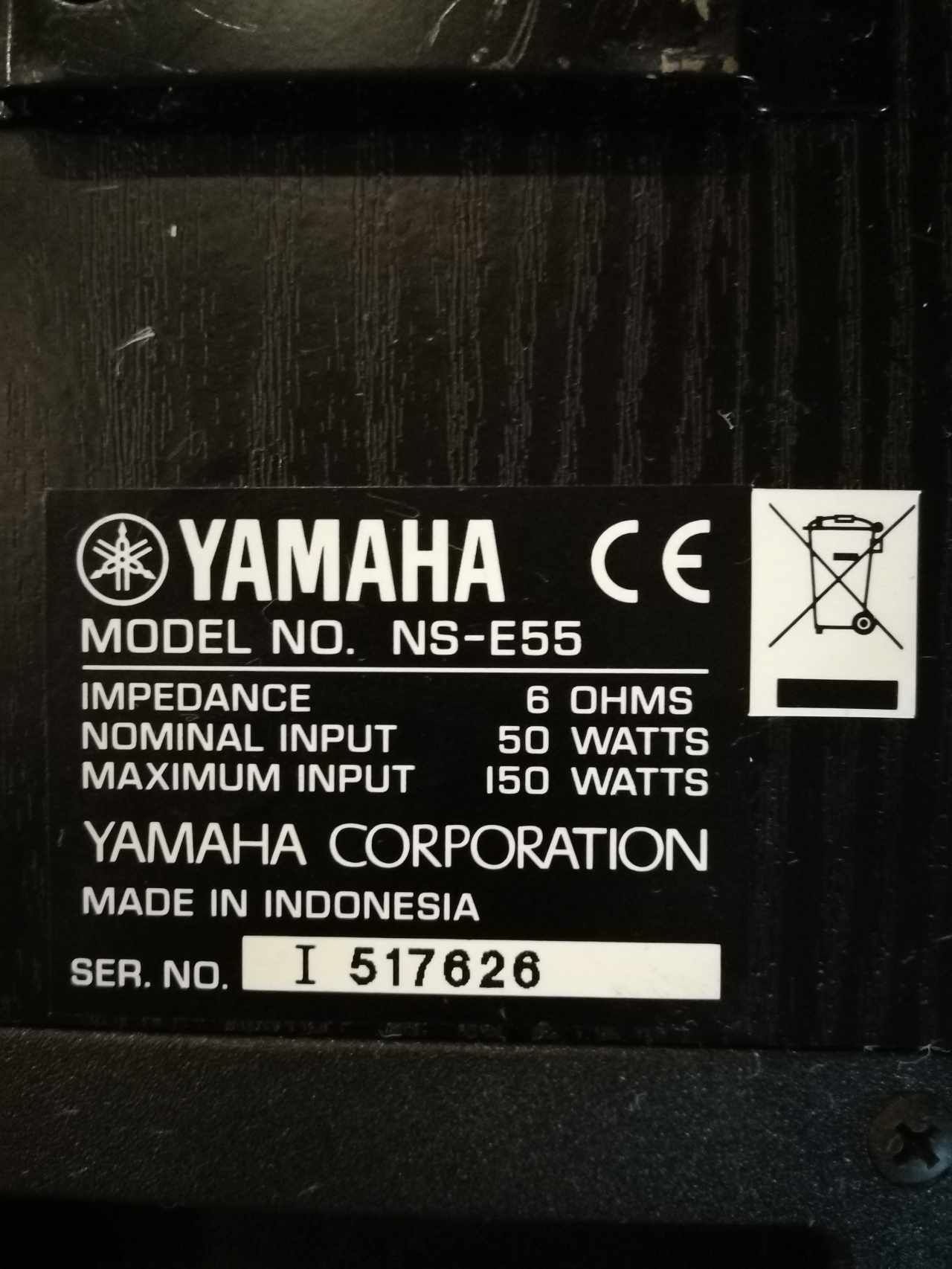Glosniki YAMAHA 2X NS-50F, NS-E55, NS-C55