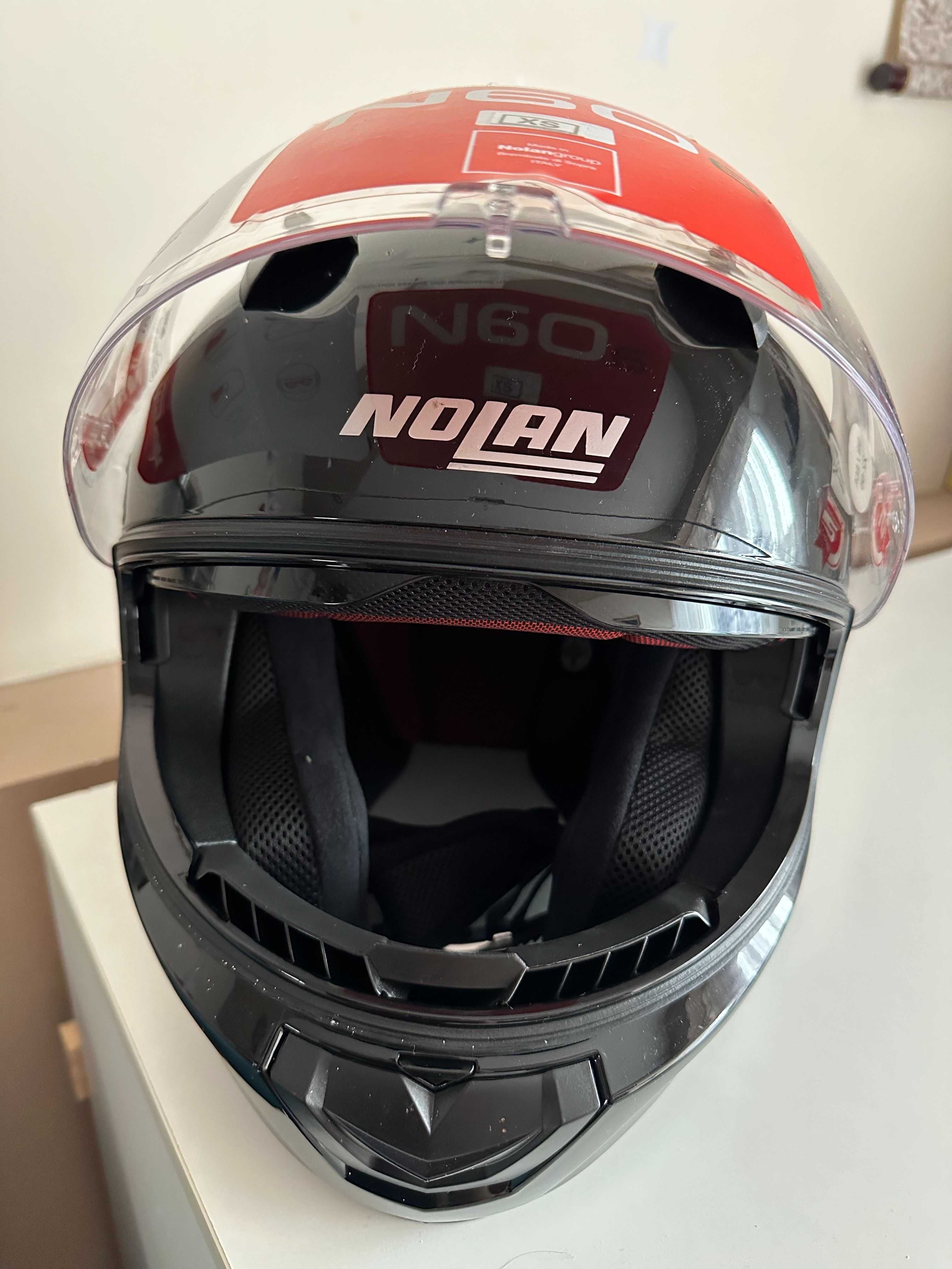 Kask motocyklowy Nolan N-60 r.XS integralny czarny