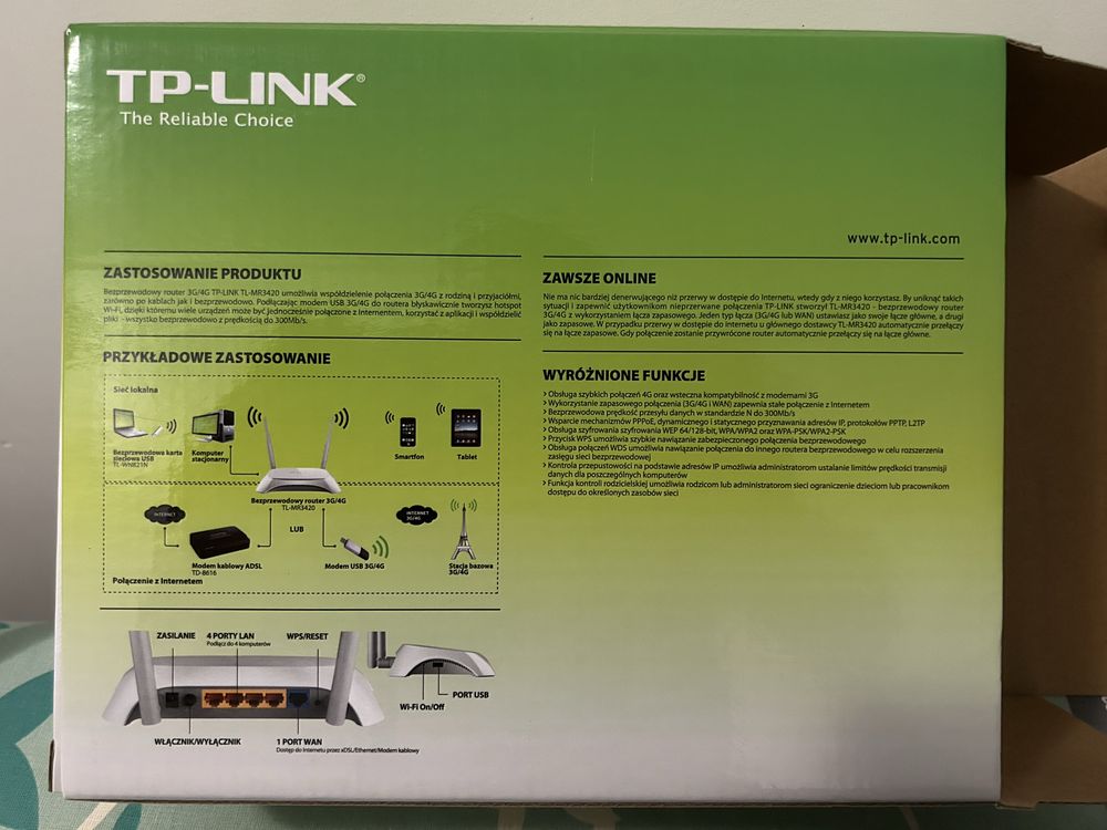 Router TP-link model TL-MR3420