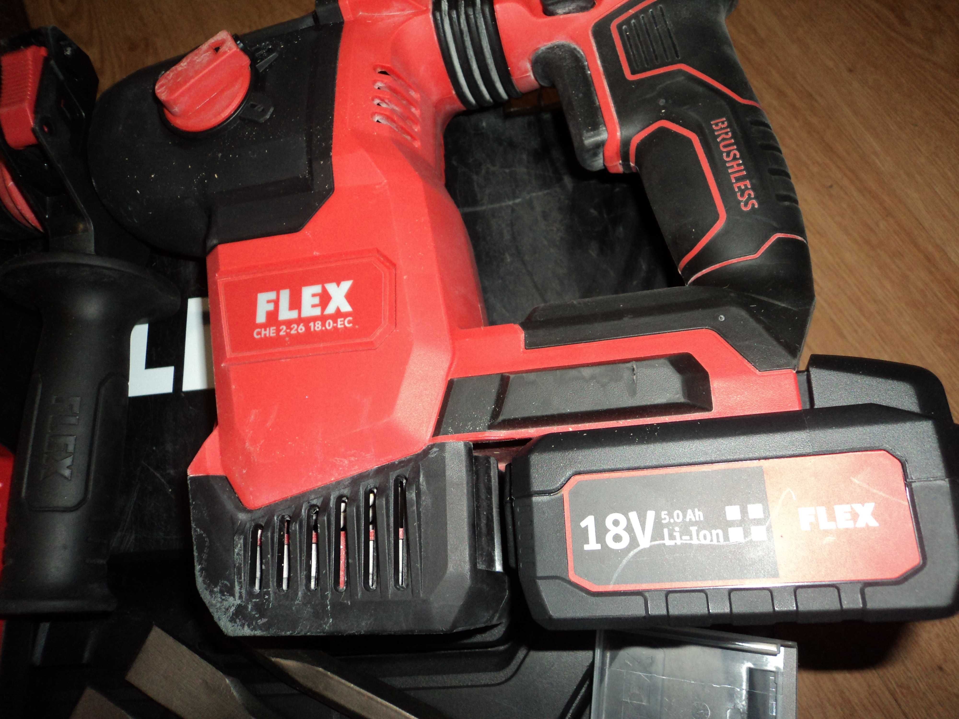 FLEX CHE 2-26 18.0EC mlotow.udarowa aku 18 v 3-funkc.z kuciem 2022 r.