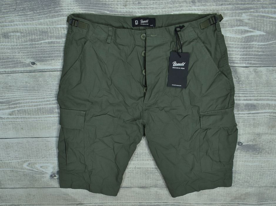 Brandit Męskie Spodenki Cargo Bojówki Ripstop L Nowe