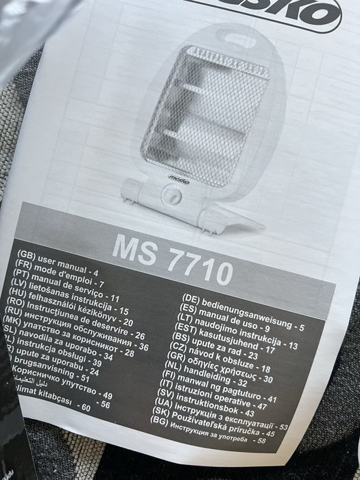 Aquecedor novo 800w