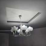 Lampa sufitowa biala