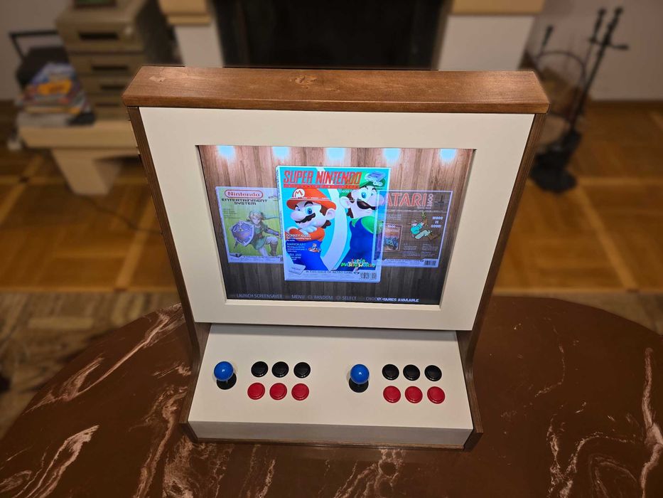 Arcade Bartop Retro * Drewniany * Raspberry PI * Contra Mortal Kombat