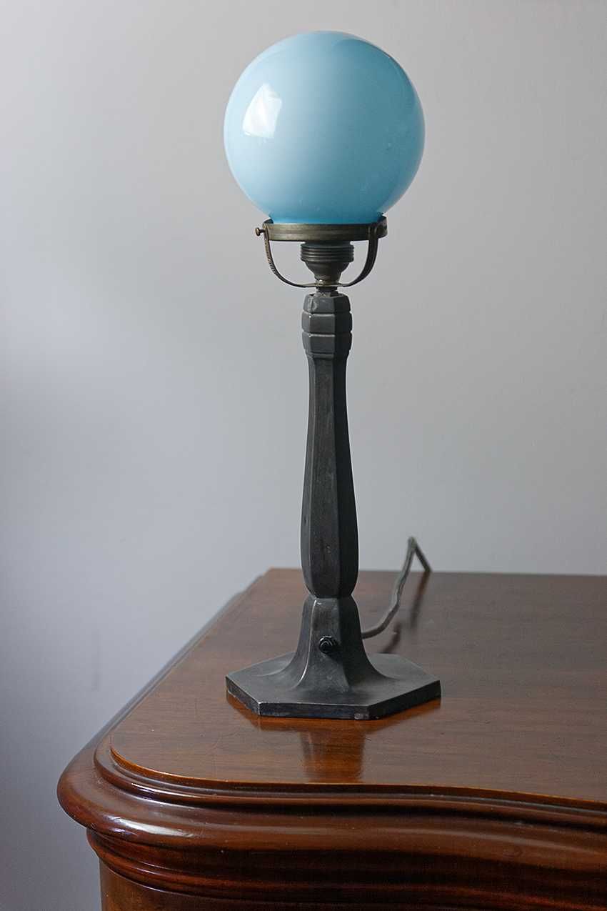Niepowtarzalna, oryginalna lampa stołowa,  ok. 1920 r.