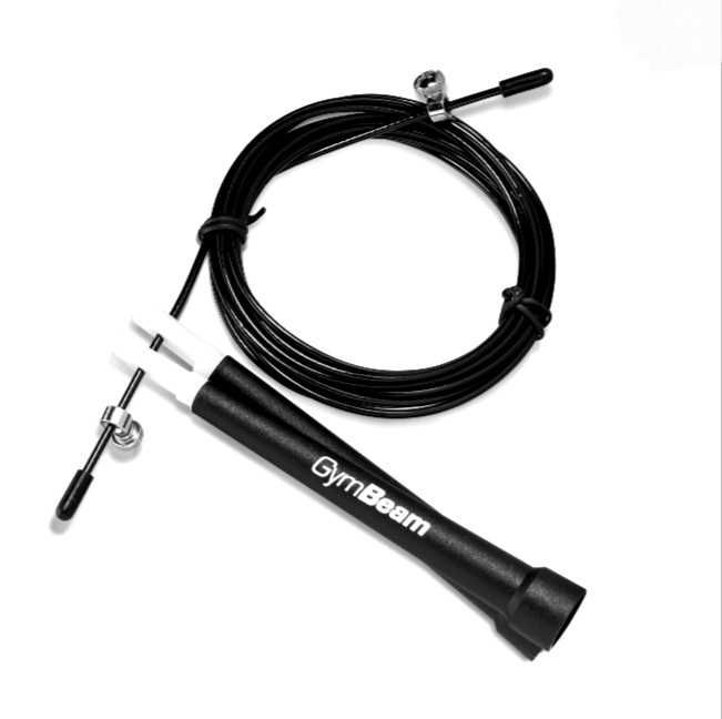 Швидкісна скакалка GymBeam black
