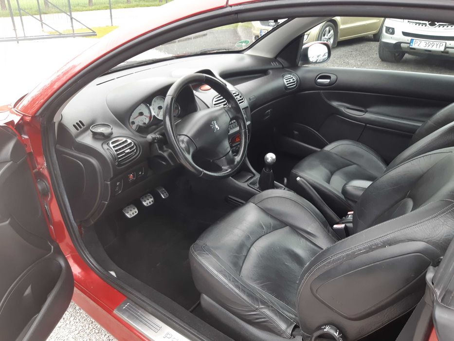 Peugeot 206 CC 1,6 16V Opłacony Klima Skóra Zamiana Serwis Bez Rdzy