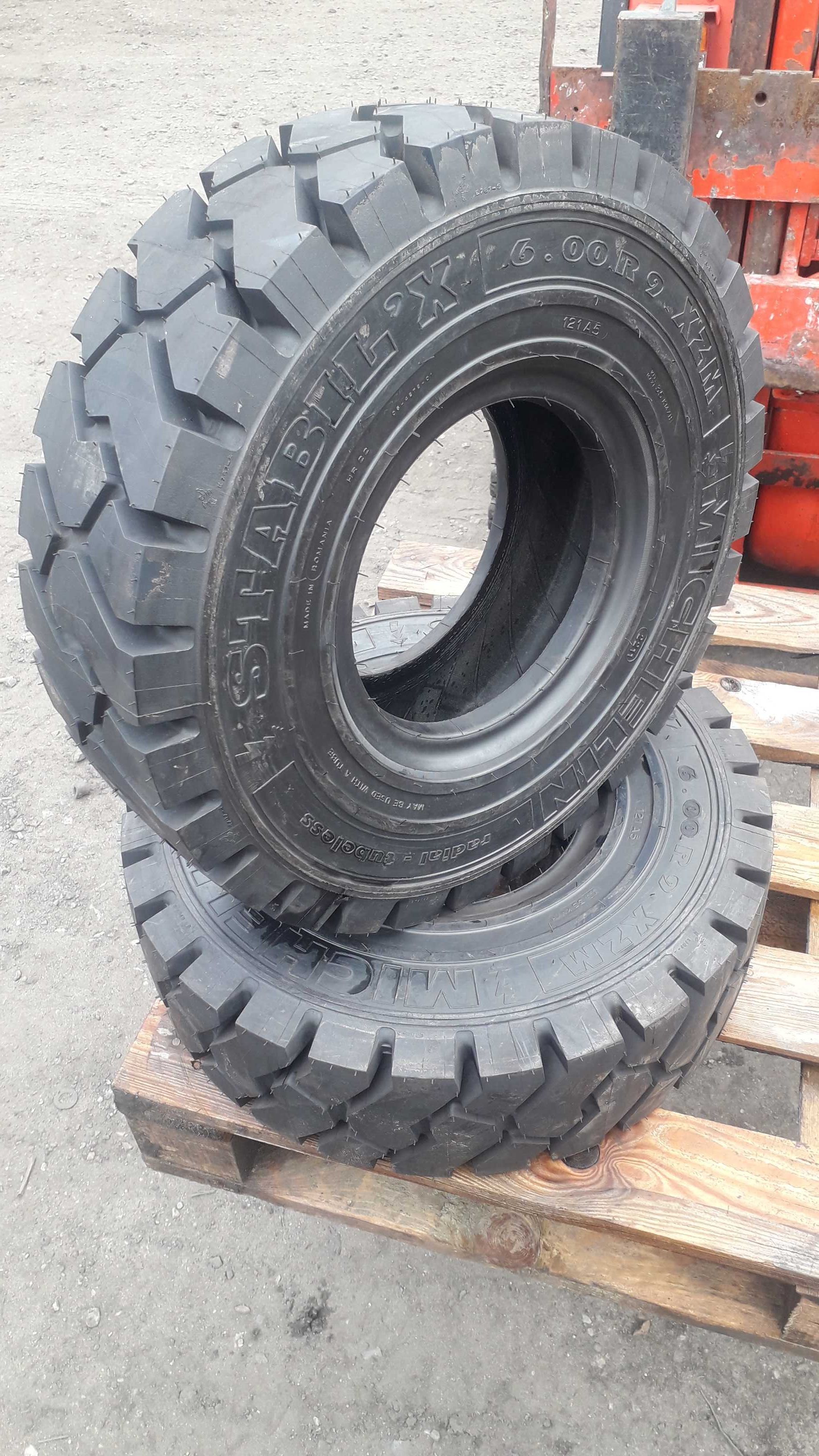 Opona MICHELIN 6.00-9 STABIL'X 6.00R9 XZM pompowana 600x9 premium