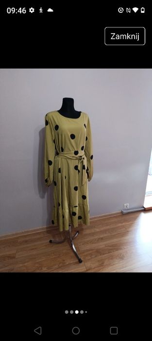 Śliczna długa suknia plus size