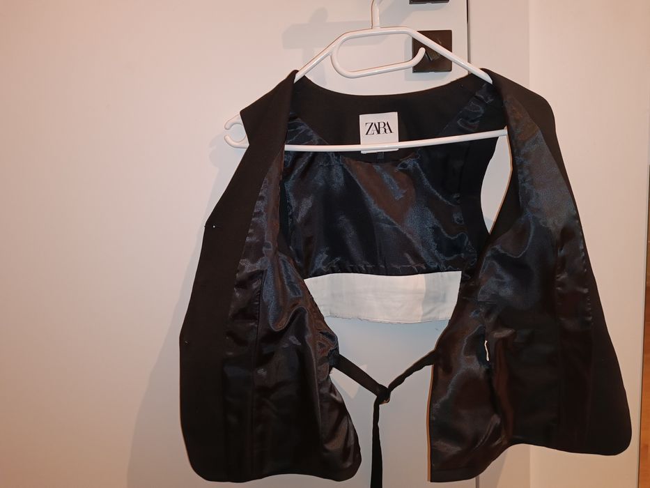 Kamizelka damska czarna Zara rozmiar S
