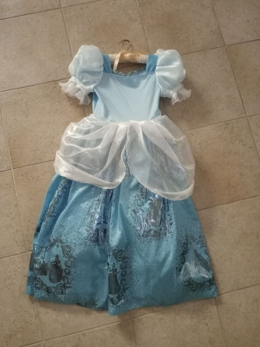 Vestido princesa Cinderela 9-10 anos