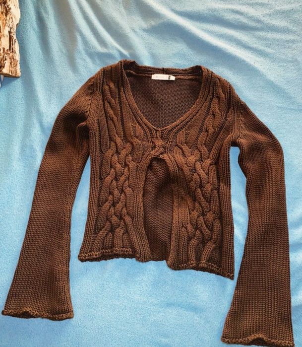 Camisola de maha em v croche