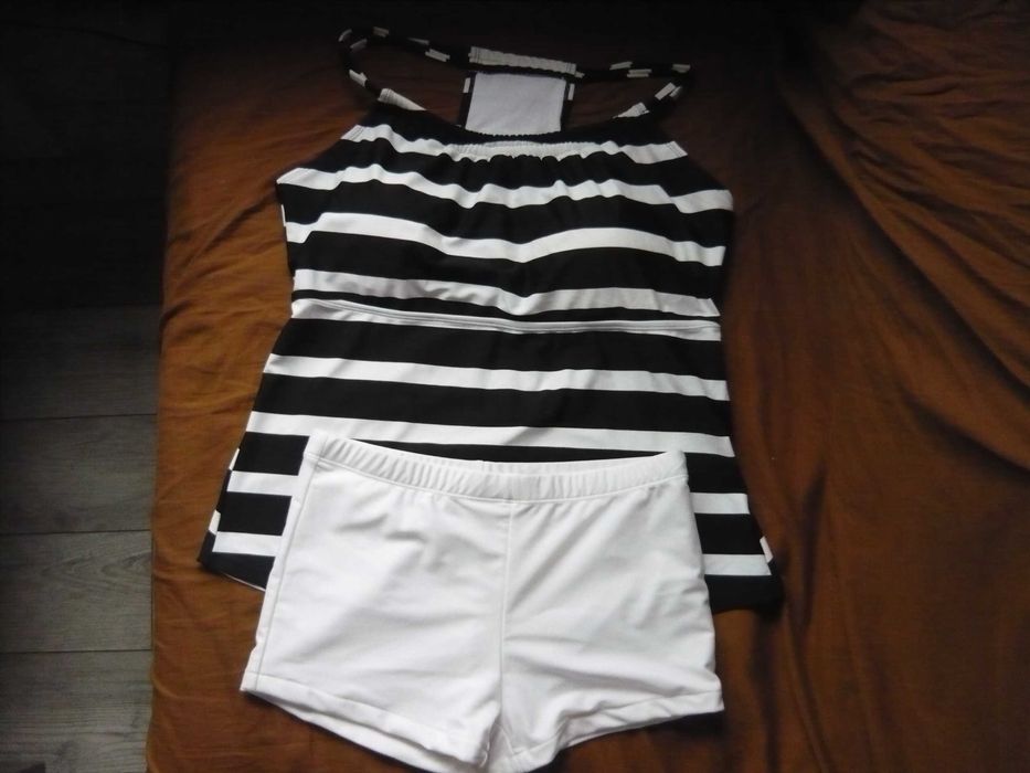 tankini 46+szorty  kapielowe wysoki stan 40/42
