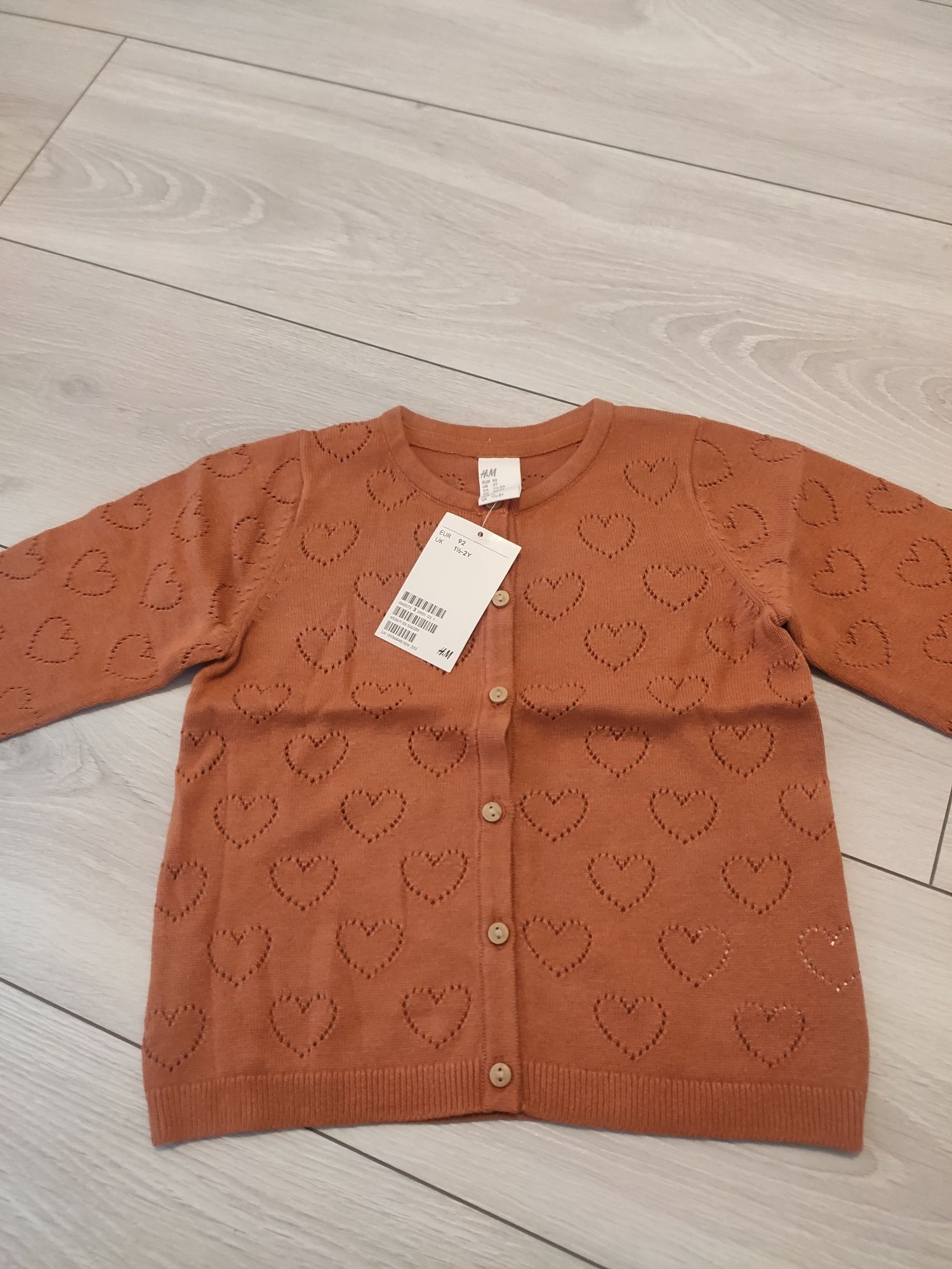 Sweter sweterek rozpinany  firmy H&M rozmiar 92