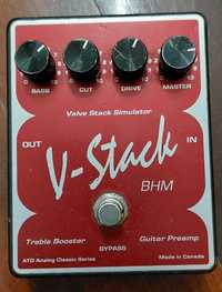 Pedal ATD V-Stack BHM Brian May Vox AC30 Treble Booster Emulator