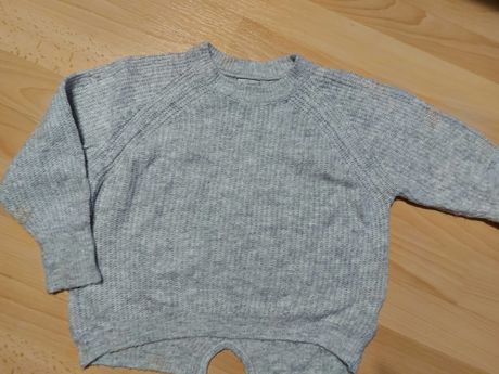 ZARA sweter szary 116