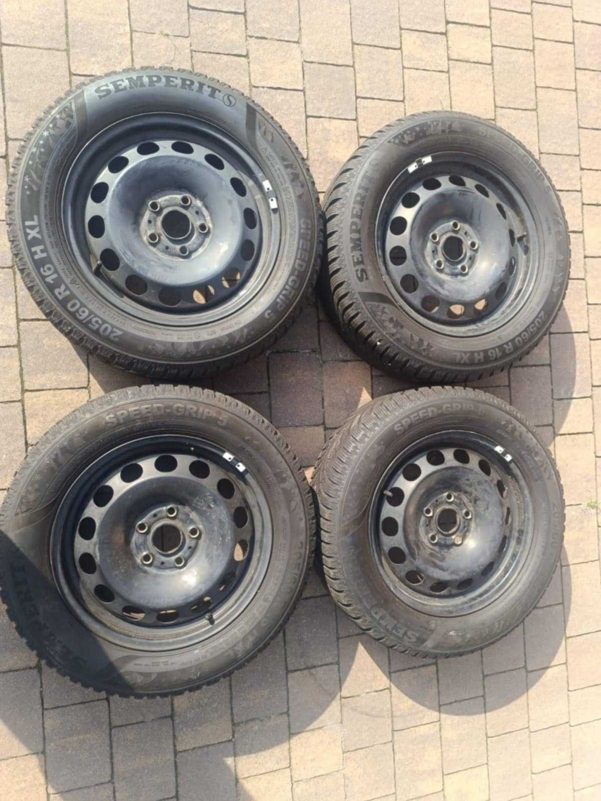 VW stalowe koła OEM / Semperit Speed-Grip 5 205/60R16 XL
