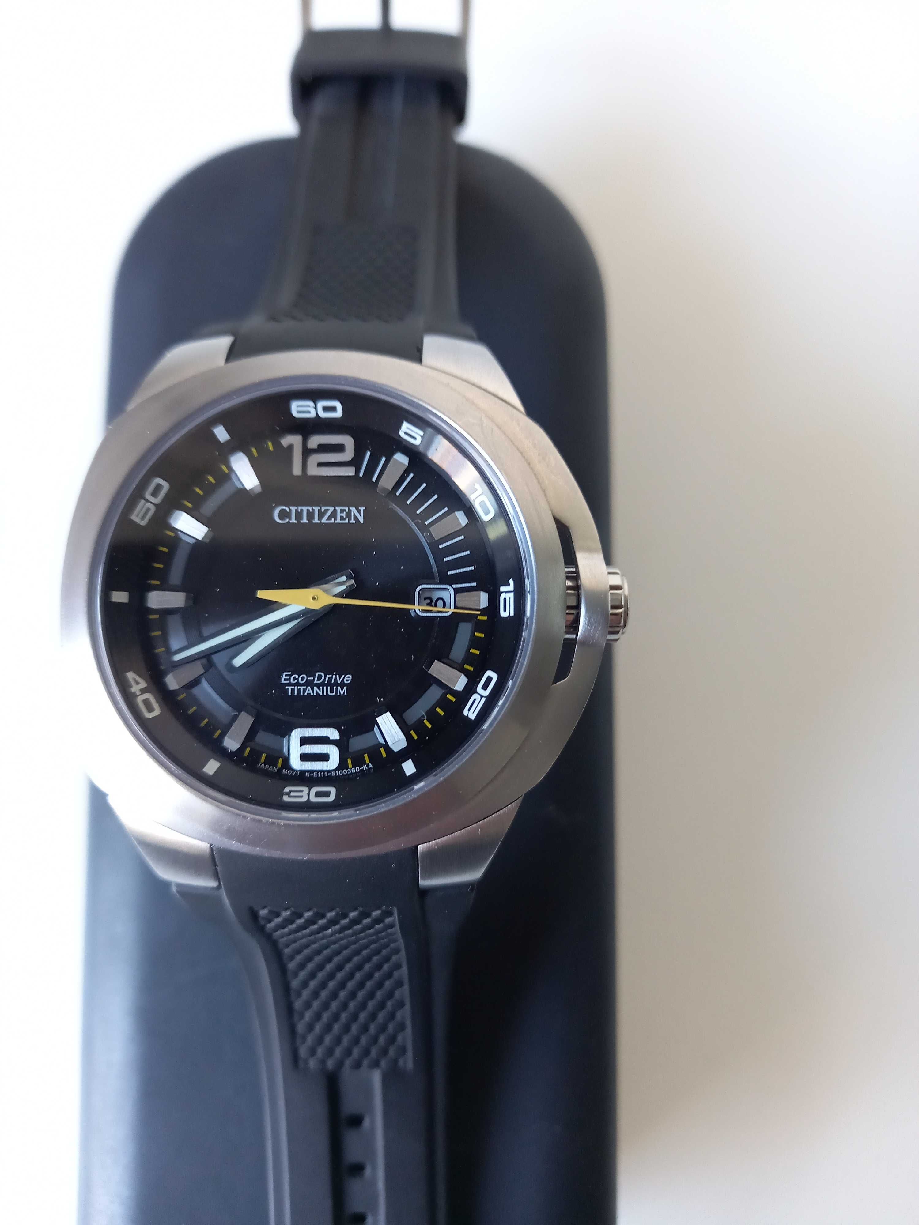 Zegarek męski Citizen BM 0981-08E eco drive titanium