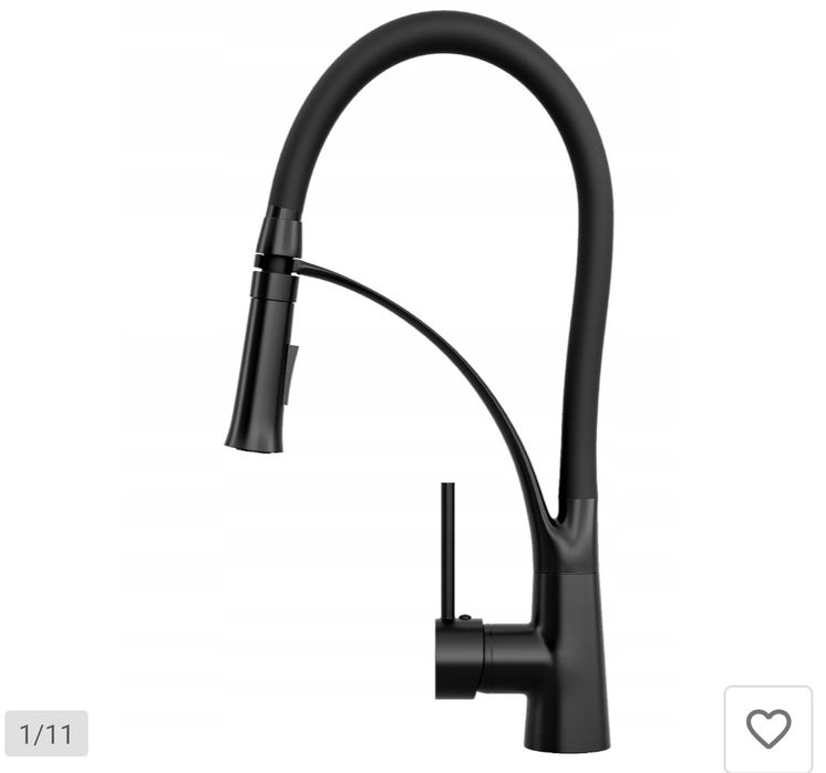 Bateria kuchenna z WYCIĄGANĄ WYLEWKĄ stojąca kran NEX