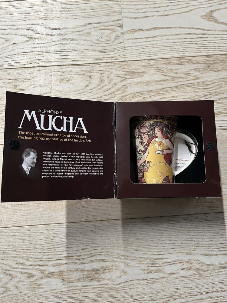 Kubek Carmani Alphonse Mucha Jesień