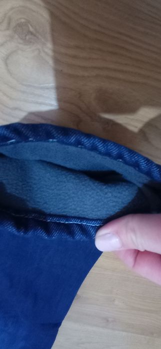 Nowe jeansowe spodnie ocieplane rozmiar 128