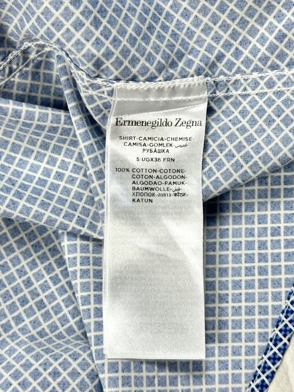 Ermenegildo Zegna Koszula Męska we Wzór Geometryczny r. L