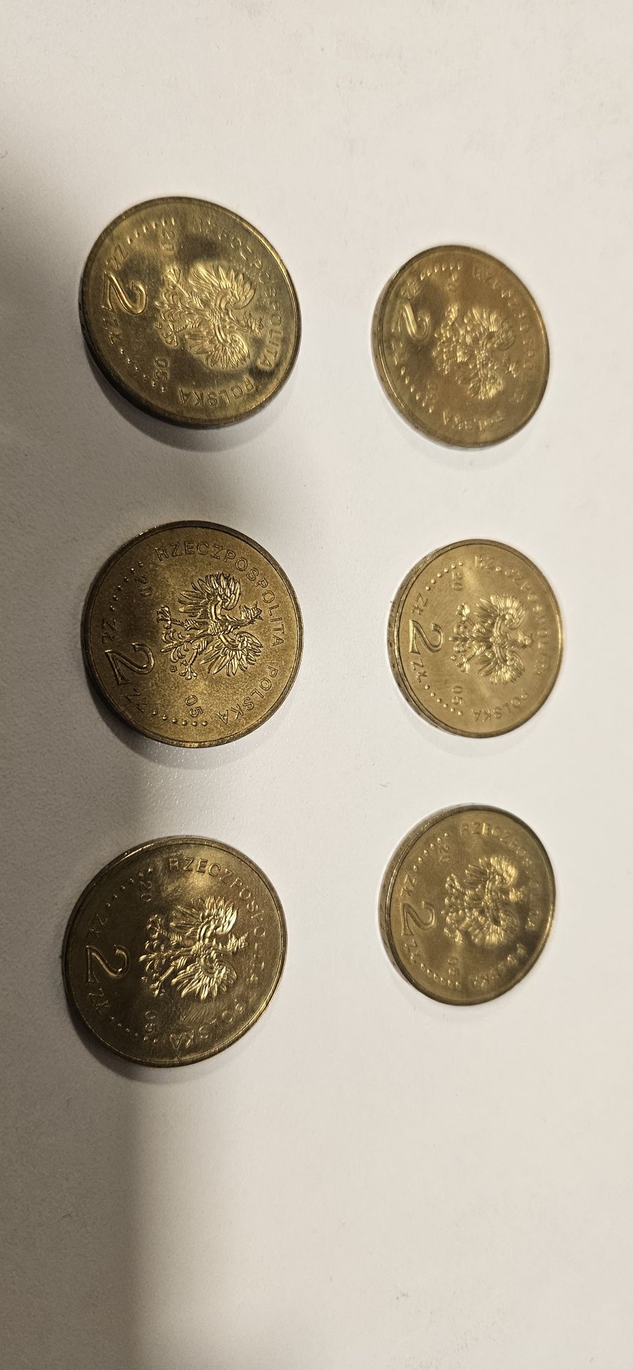 7 monet 2 złotych  Jan Paweł II, 2005
