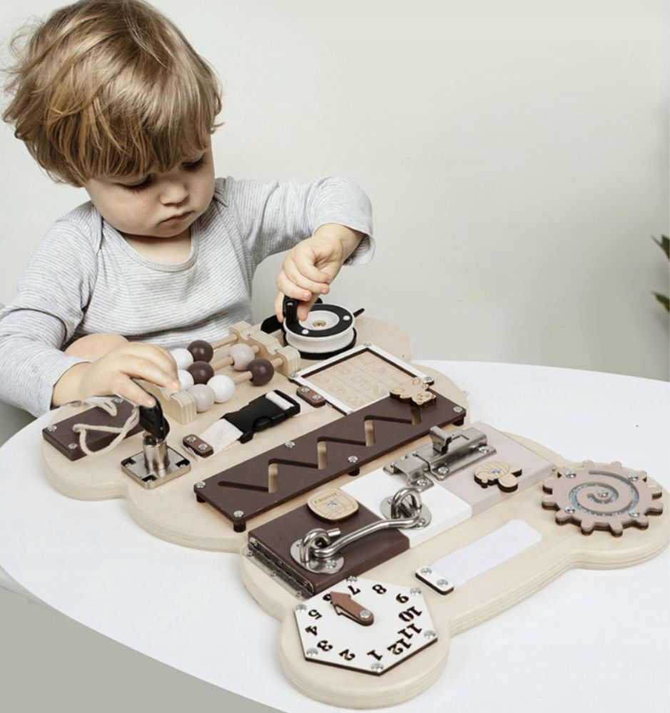 TABLICA MANIPULACYJNA MIŚ 14w1 edukacyjna sensoryczna dla dzieci