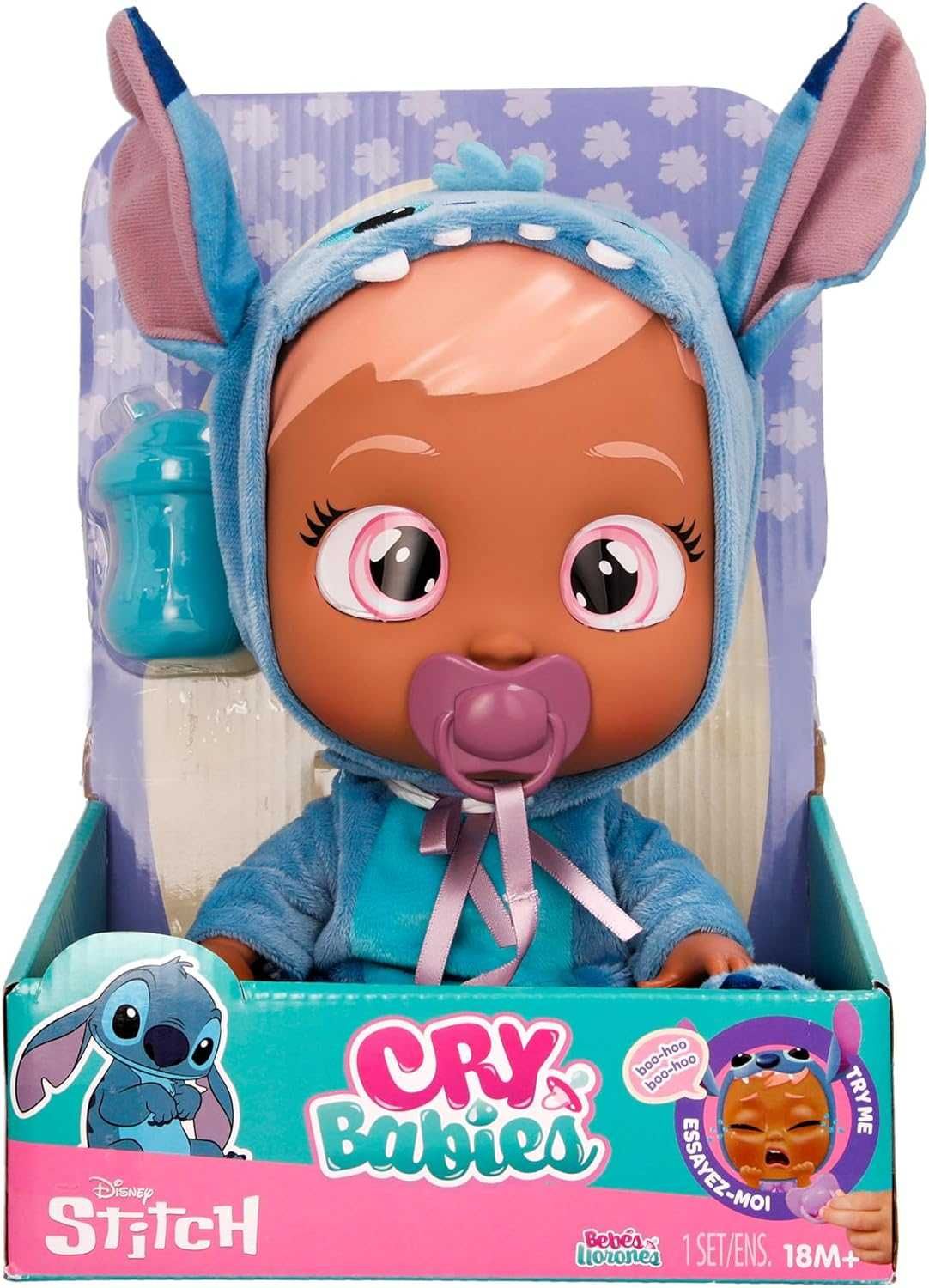 Інтерактивна Лялька Край Бебі Стіч Дісней Cry Babies Disney Stitch 30