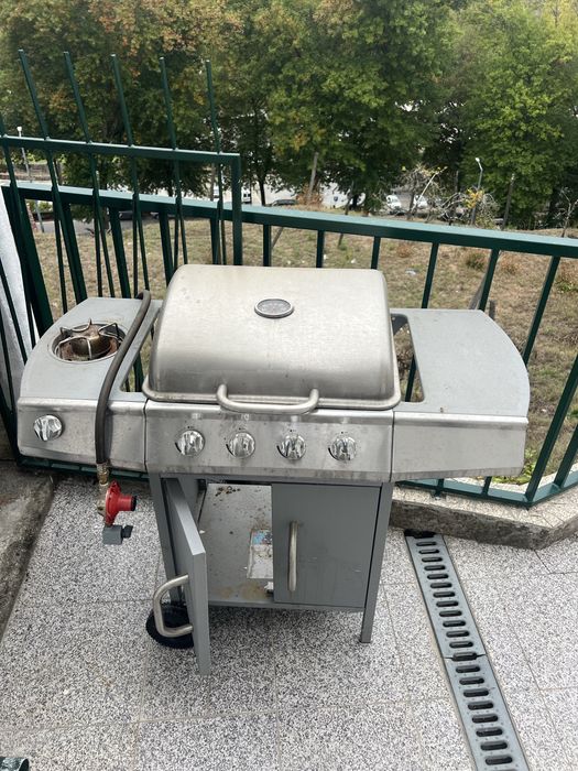 Grelhador a gas vidaXL