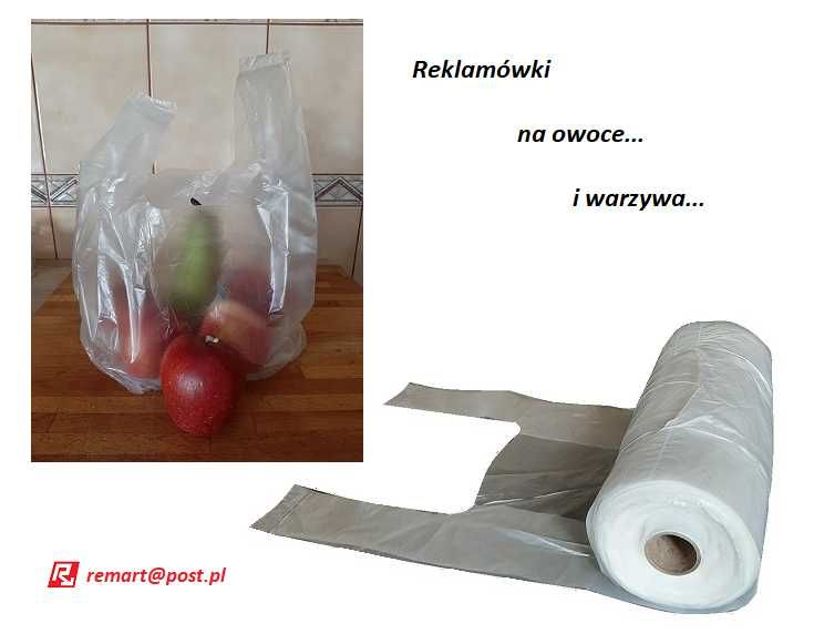 Reklamówki rolowane 23/43 cm 200 sztuk 10 mikronów mocne