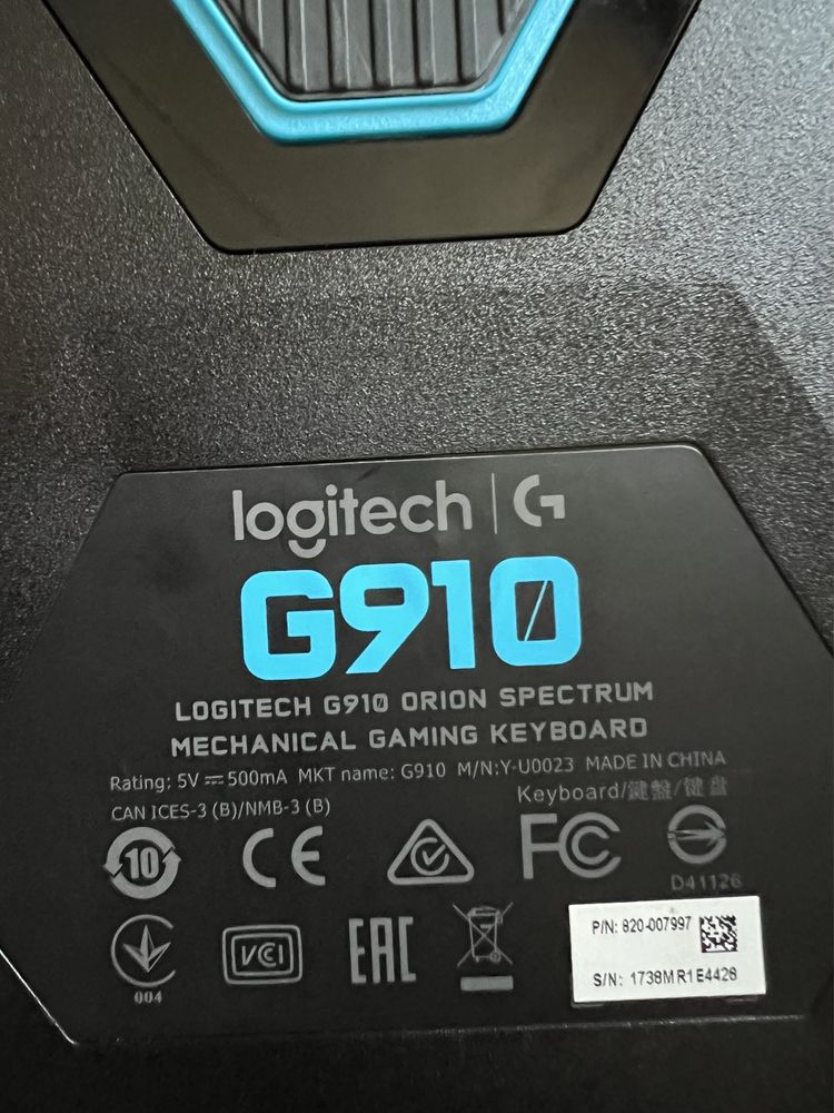 Ігрова клавіатура Logitech G910 Orion Spectrum (RGB, механічна)