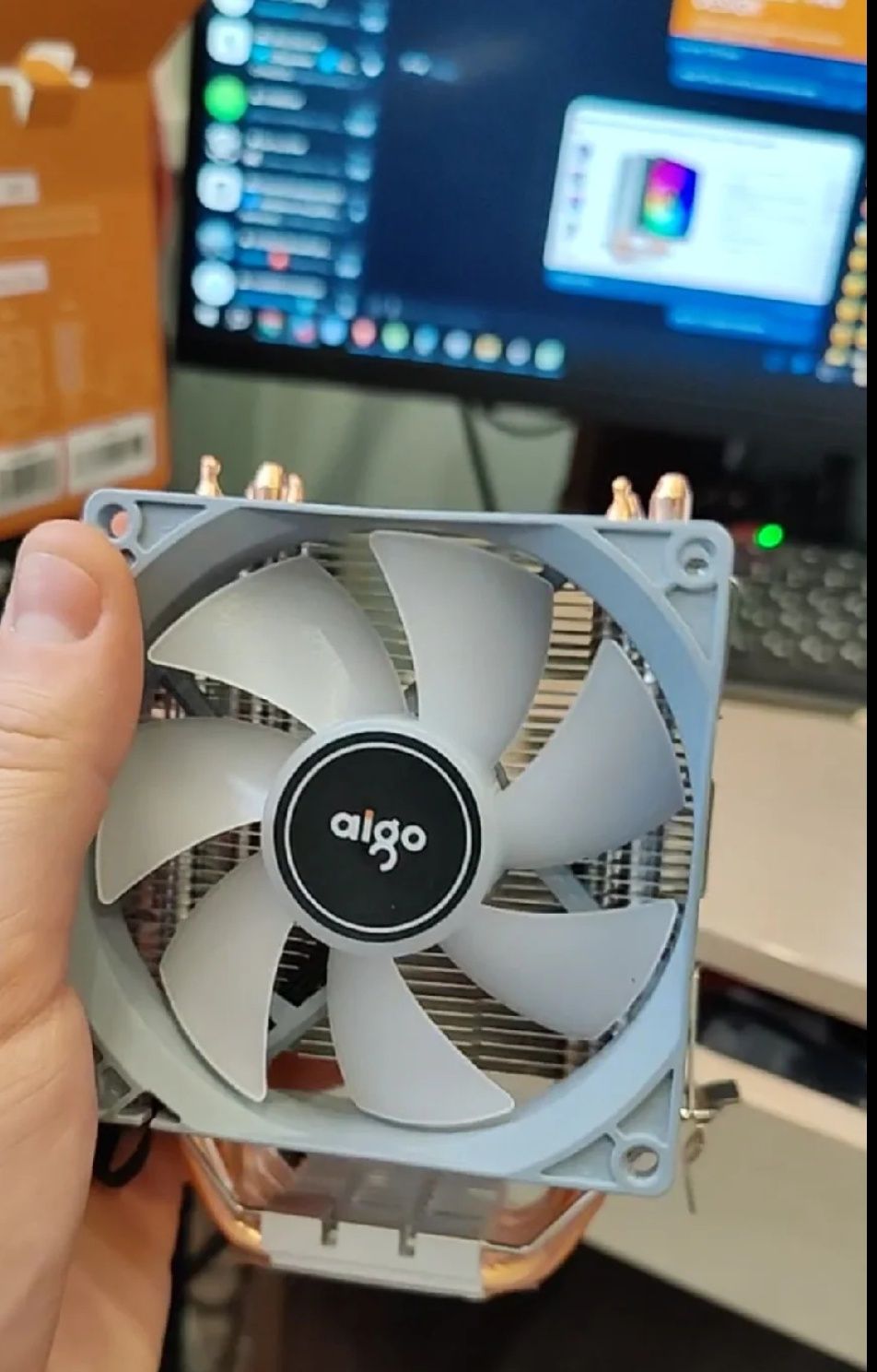 Башенный кулер AIGO Ice 200 PRO- 95 TDP,башня для ПК, кулер для компью