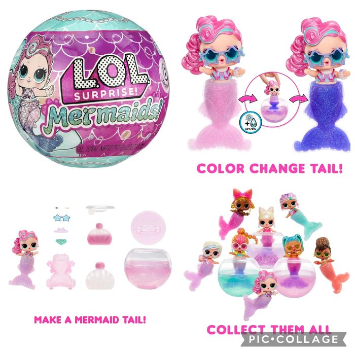 Ориг Lol surprise mermaids лол сюрприз tots ball kitty русалка