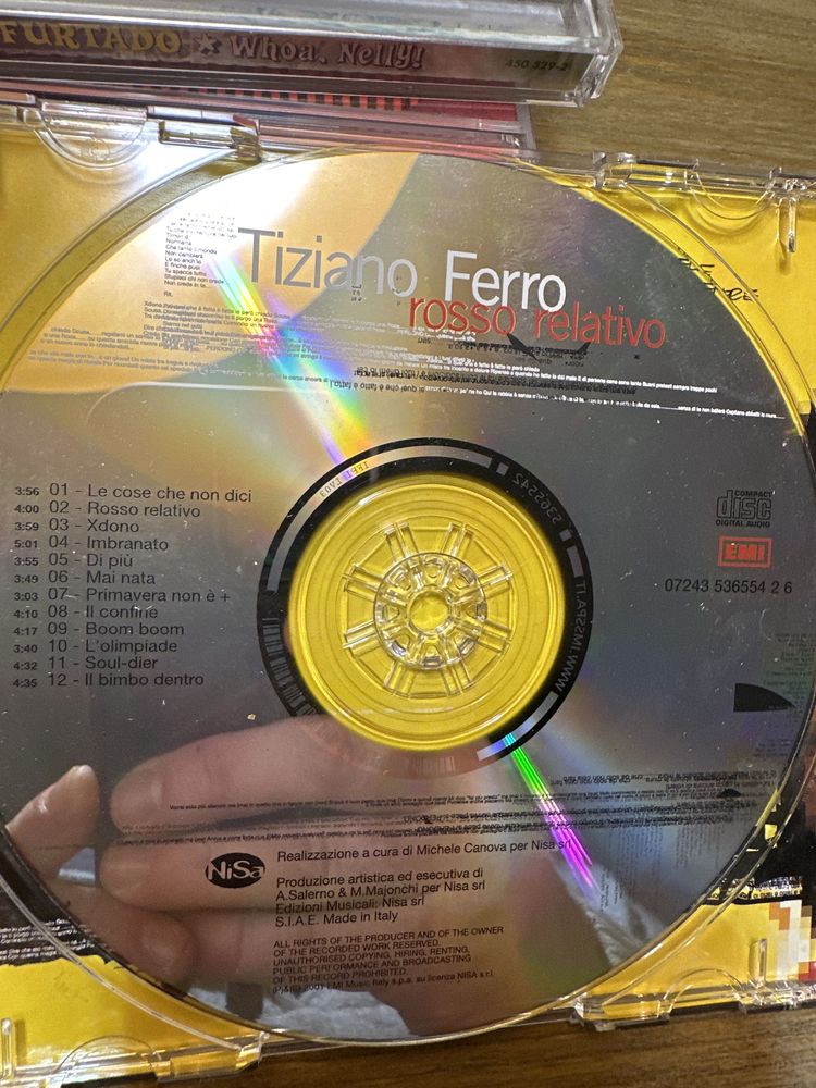 Cd Tiziano Ferro rosso relativo