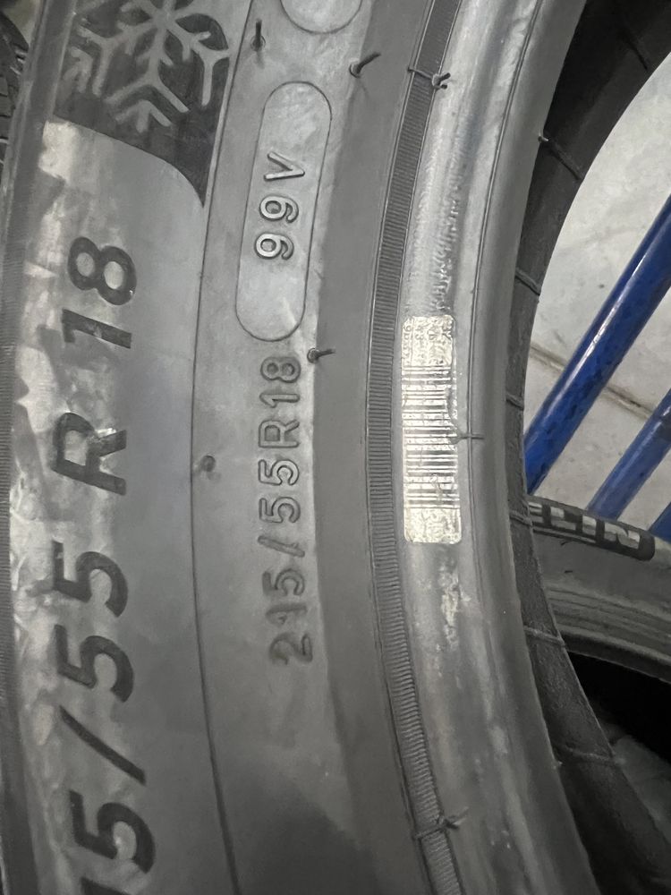 215/55/18 R18 Michelin Pilot Alpin 5 4шт нові зима