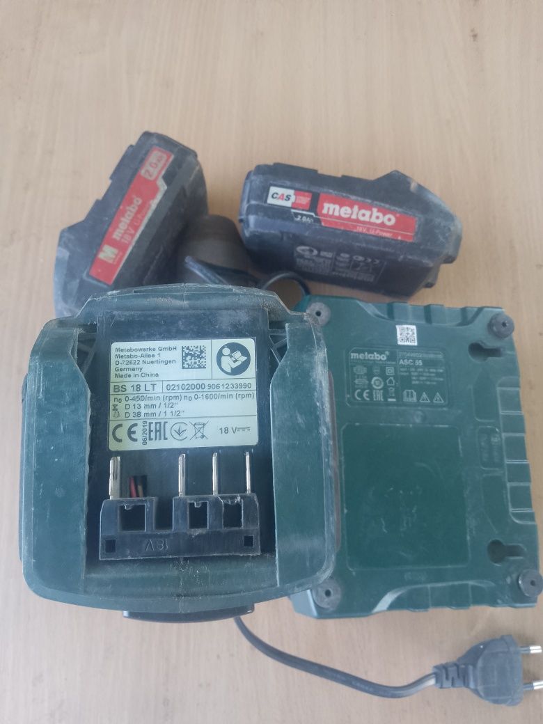 Шуруповерт metabo bs 18 lt