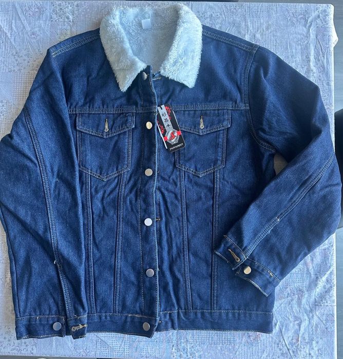 Джинсова утеплена куртка