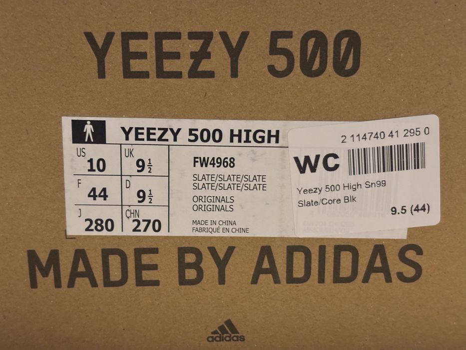 Adidas Yeezy 500 High Slate оригінал (EU 44)