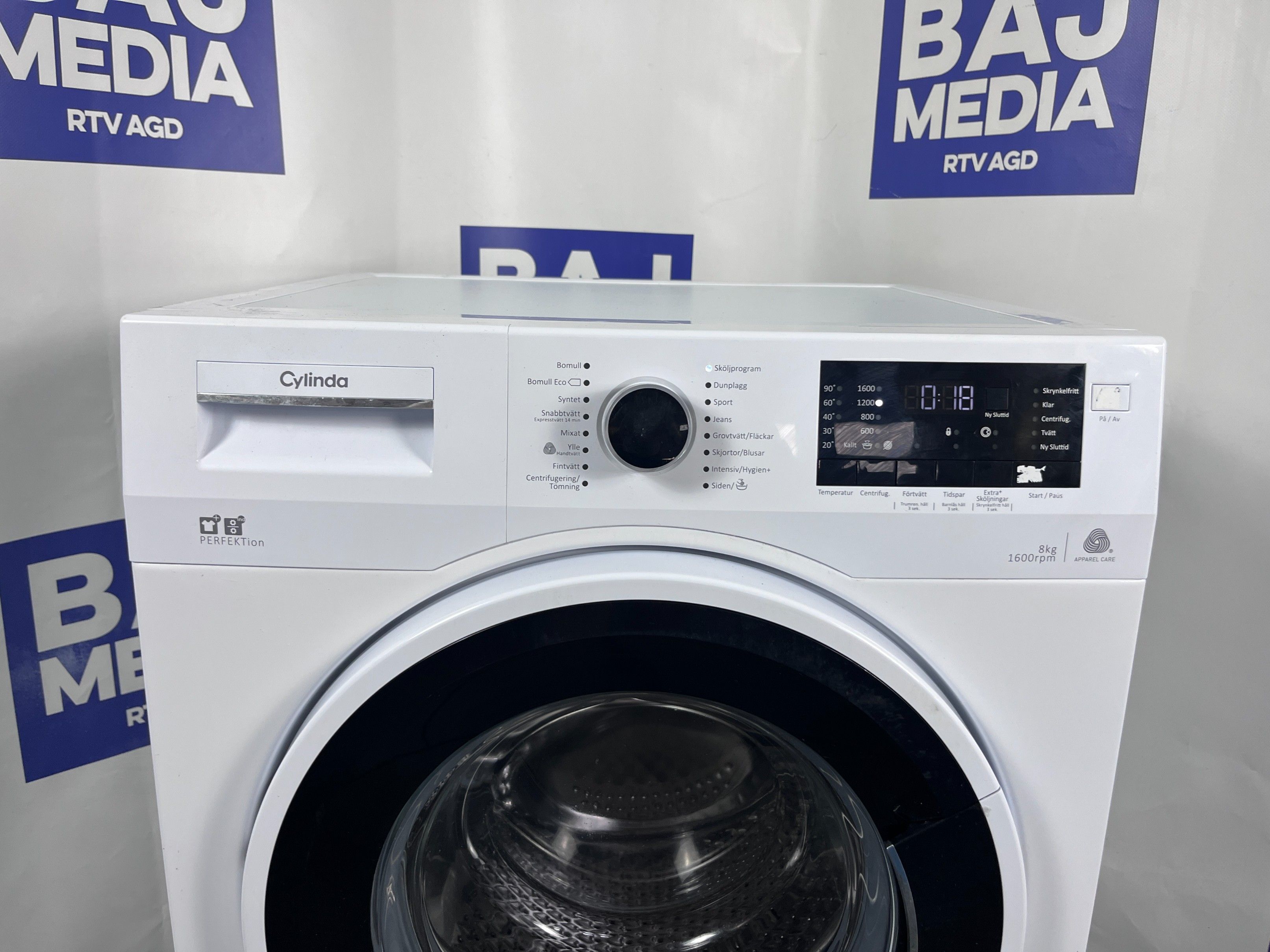 Pralka Cylinda Perfection Premium 8Kg/1600Ob/A++/Dostawa/6Mscgwarancja