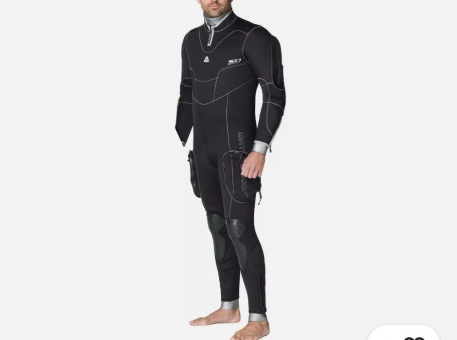 Гідрокостюм WaterProof 7mm combat  напівсухий для дайвінгу спорядження