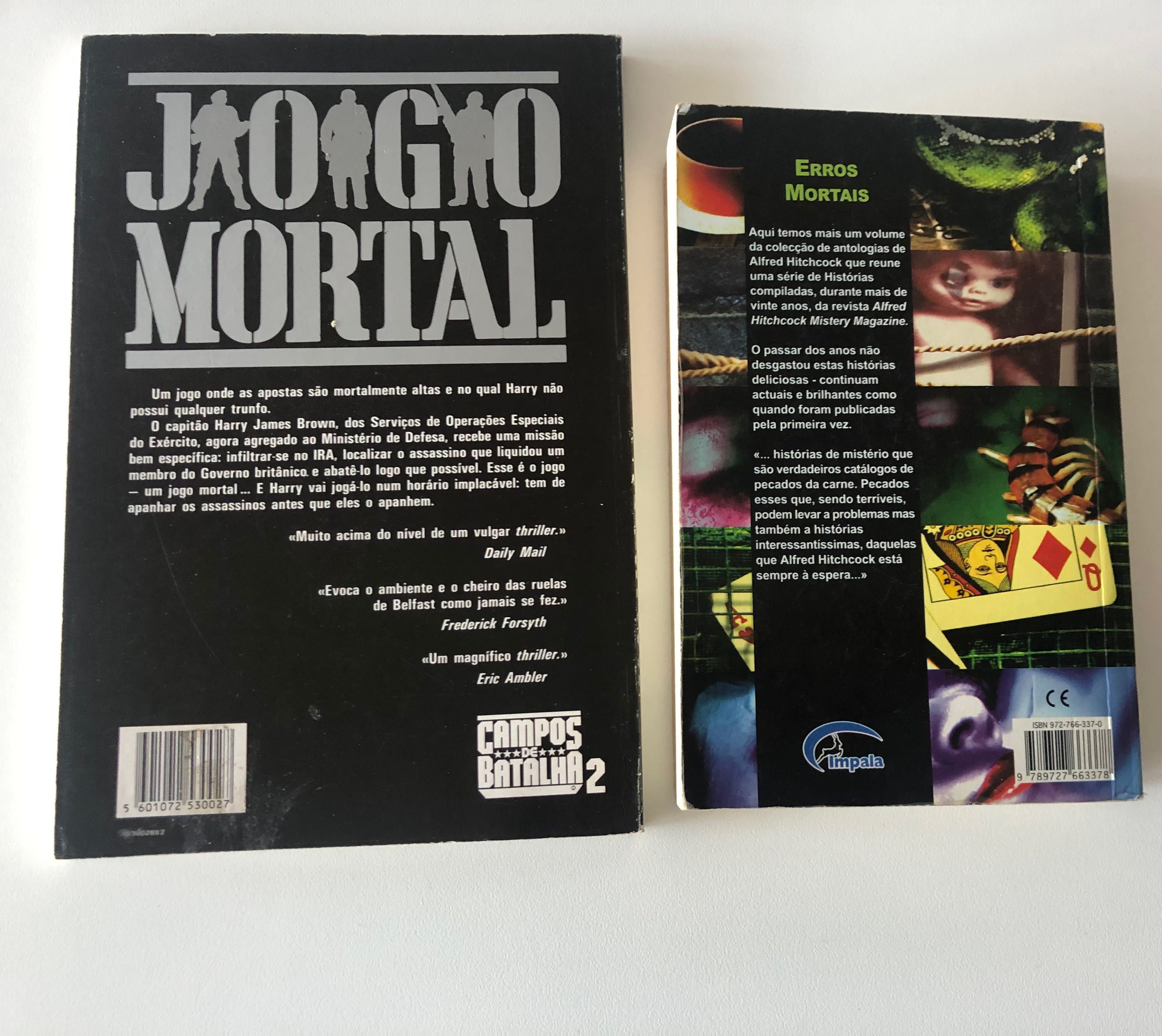 Livros "Jogo Mortal", "Erros Mortais"