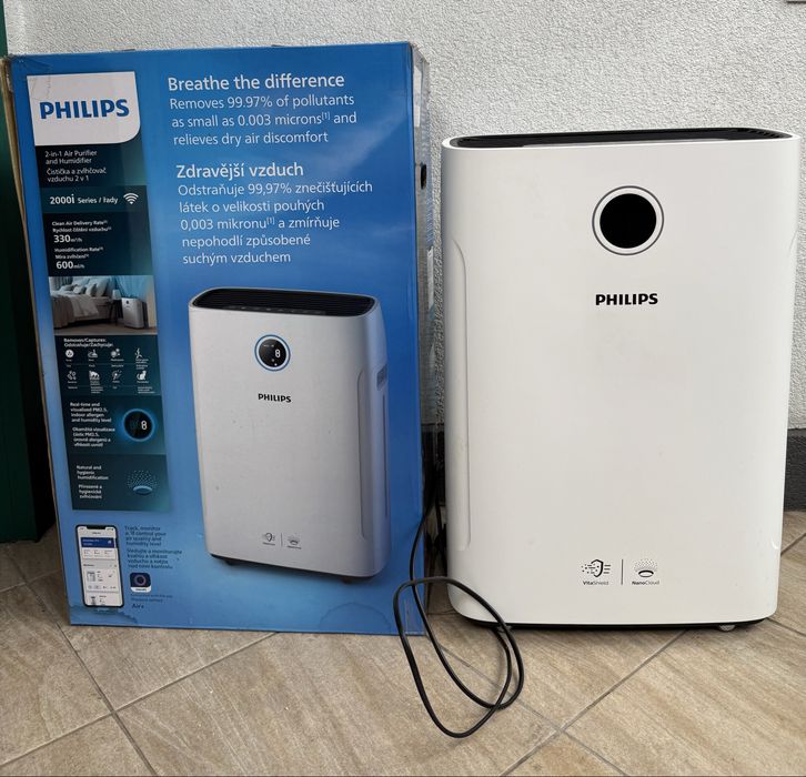 Очищувач і зволожувач повітря Philips 2000i Series AC2729/10, Білий