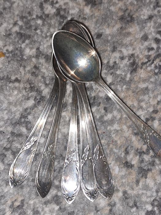 #73 łyżeczki posrebrzane