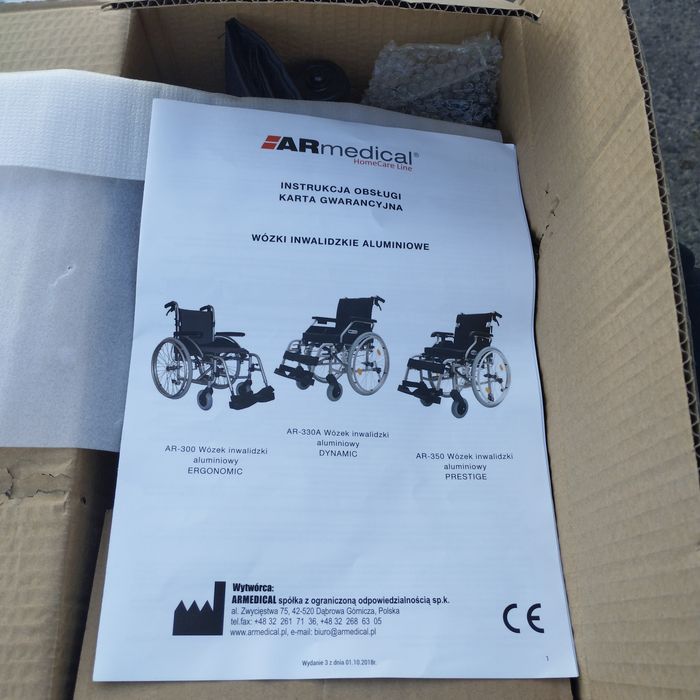 Wózek inwalidzki Armedical nowy
