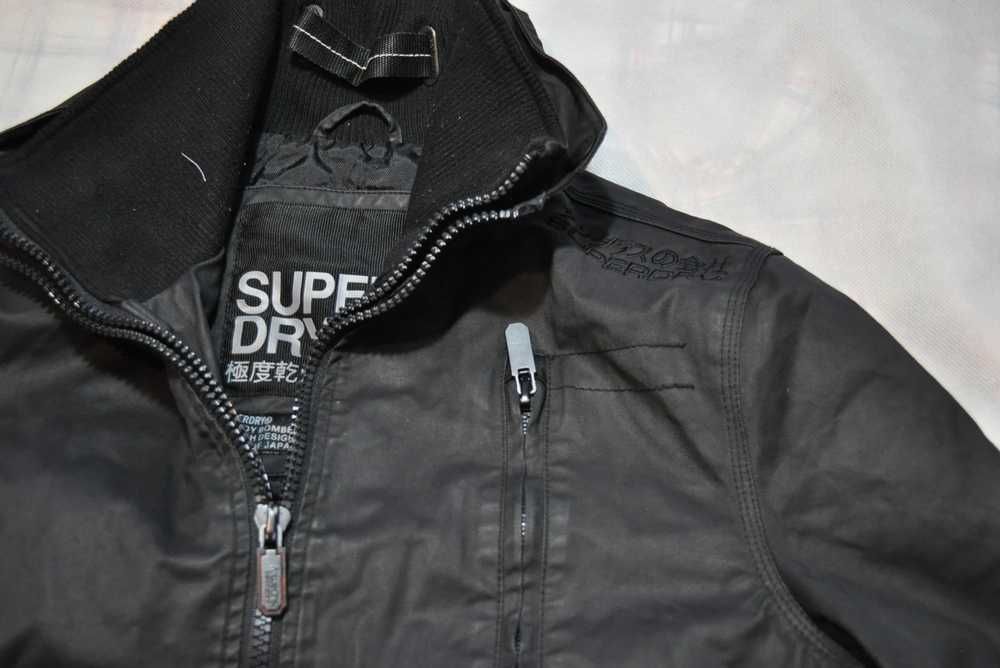 SUPERDRY L męska ocieplana bomberka woskowana Japan p1v