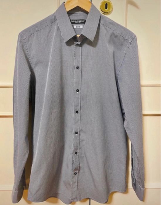 Camisa Dolce e Gabbana Xadrez Slim Fit